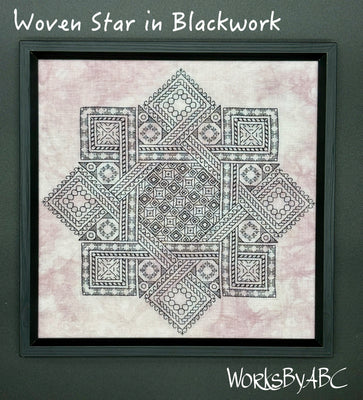 Woven Star in Blackwork