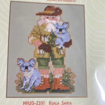Downunder Santas Koala Santa Buttons and Beads Kit