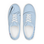 Men’s lace-up canvas shoes, blue