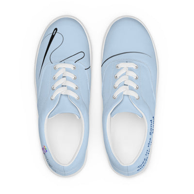 Men’s lace-up canvas shoes, blue