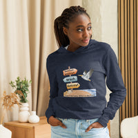 Unisex Hooded Long Sleeve Tee, Bella Canvas
