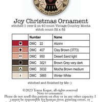 Joy Christmas Ornament