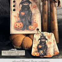 Witchy Pumpkin Cat
