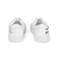 Women’s lace-up canvas shoes, white