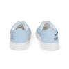 Women’s lace-up canvas shoes, blue