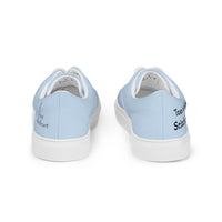 Women’s lace-up canvas shoes, blue
