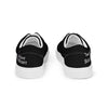 Women’s lace-up canvas shoes, black