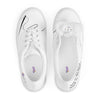 Women’s lace-up canvas shoes, white