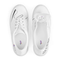 Women’s lace-up canvas shoes, white