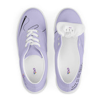 Women’s lace-up canvas shoes, purple