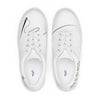 Women’s lace-up canvas shoes, white