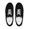 Women’s lace-up canvas shoes, black