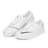 Women’s lace-up canvas shoes, white