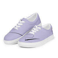 Women’s lace-up canvas shoes, purple