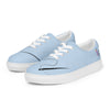 Women’s lace-up canvas shoes, blue