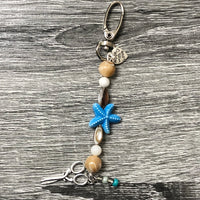 Blue Starfish Scissor Charms