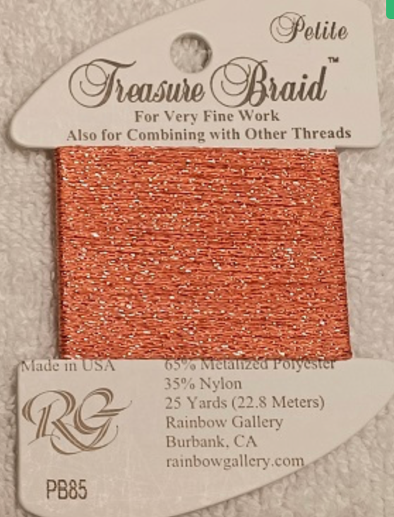 PB85-- Living Coral Petite Treasure Braid