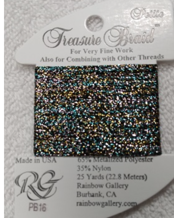 PB16- Dark Multi Petite Treasure Braid