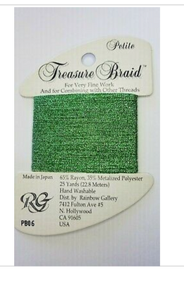 PB06- Green Petite Treasure Braid