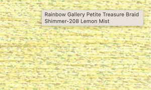 PB208- Lemon Mist Petite Treasure Braid