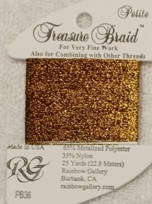 PB37 - Dark Antique Gold Petite Treasure Braid