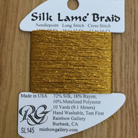 SL127- Golden/Yarrow Silk Lame