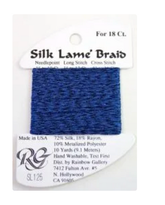 SL125- Denim Silk Lame