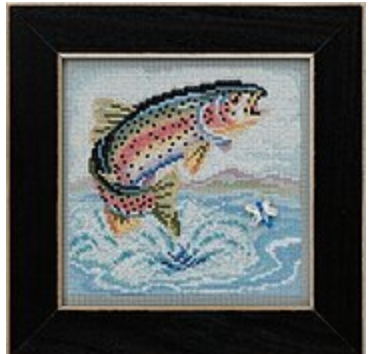 Rainbow Trout Buttons and Beads Kit