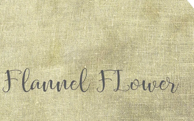 28 count Flannel Flower linen