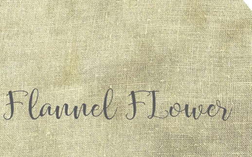 36 count Flannel Flower linen