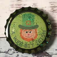 St. Patrick's Day Bottle Cap Needle Minder