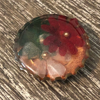 Christmas Flower Bottle Cap Needle Minder