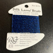 SL16 - Navy Blue Silk Lame