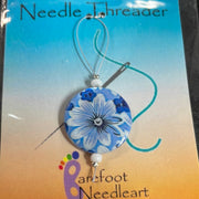 Blue Flower Needle Threader