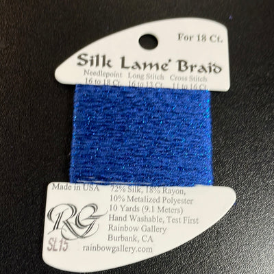 SL15 - Dark Blue Silk Lame