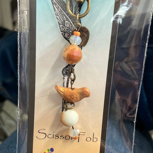 Wooden Bird Scissor Charms