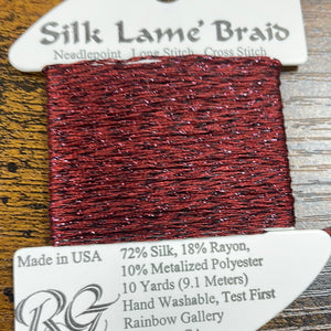 SL28 Burgundy  Silk Lame