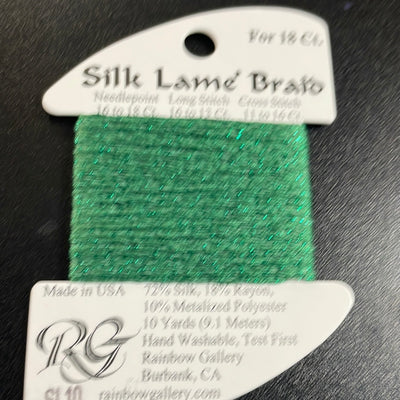 SL10 -Green Silk Lame