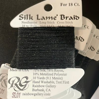 SL01- Black Silk Lame