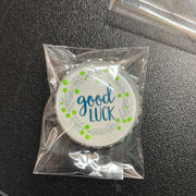 Good Luck Bottle Cap Needle Minder