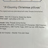 A Country Christmas Pillow