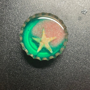 Starfish Bottle Cap Needle Minder