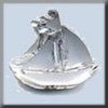 12303 Mill Hill Glass Treasures - Sailboat Matte Crystal