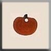 12218 Mill Hill Glass Treasures - Petite Pumpkin Matte Orange