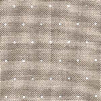 32 Count White Mini Dots Linen